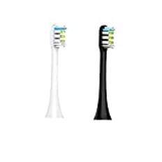 Sky City Byte Tandborste Heads Soft DuPont Bristle Fit For Xiaomi SOOCAS X1 X3 X3U X5 SOOCARE Elektriska tandborste utbytbara påfyllningar (Color : 1white 1black)