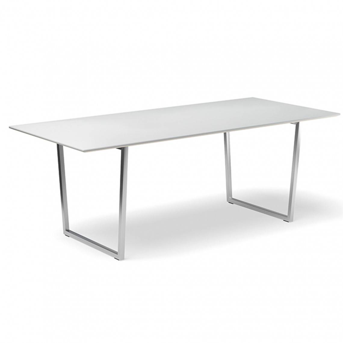 Konferencebord Framie, Størrelse 200 x 100 cm, Understel Silver.