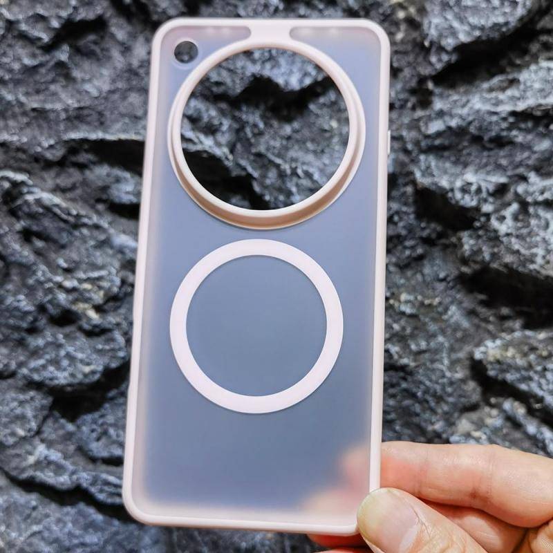 För OPPO Find X9 Ultra Fodral Hård PC+TPU Klar Matt Akryl Anti-Magnetisk Skydd Telefonfodral För OPPO Find X9Ultra 5G Skal rosa
