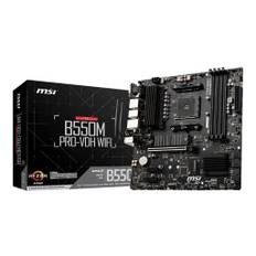 MSI B550M PRO-VDH WIFI - Motherboard - micro ATX - Socket AM4 - AMD B550 Chipsatz - USB-C Gen1, USB 3.2 Gen 1 - Bluetooth, Gigabit LAN, Wi-Fi - Onboard-Grafik (CPU erforderlich)