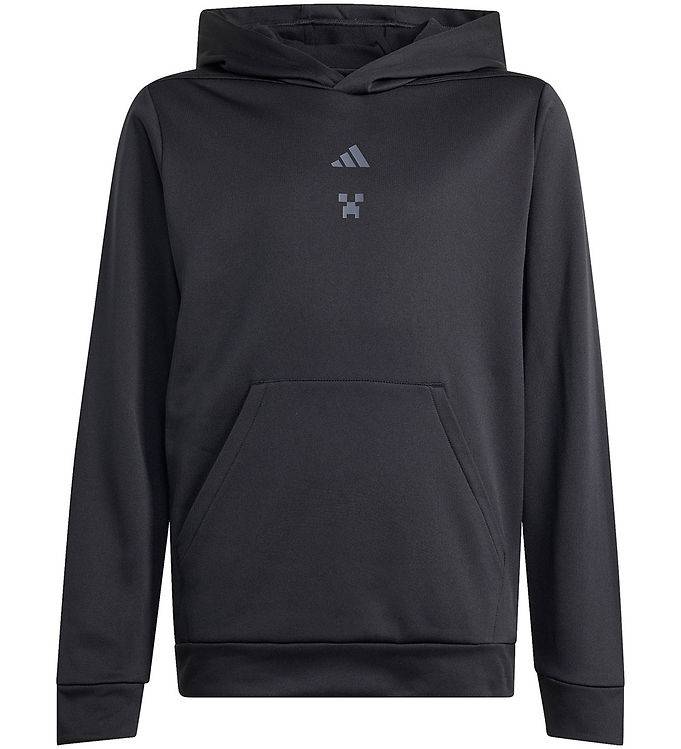 adidas Performance Hættetrøje - Minecraft - Sort m. Print - adidas Performance - 6 år (116) - Hættetrøje