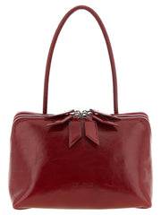 The Attico L'Altra di Milano Calfskin Leather Shoulder Bag — Red