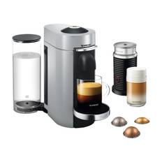 Nespresso Vertuo Plus Deluxe bundle kapselmaskine By Delonghi, sølv ➞ På lager - klar til levering og afhentning