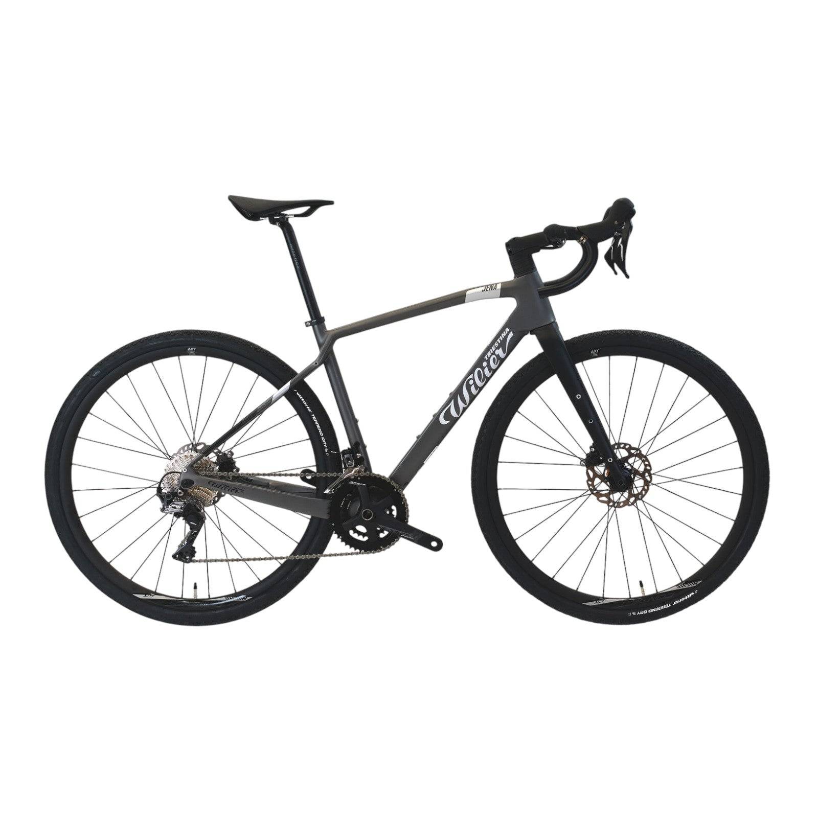 Wilier Jena 2024 - Shimano GRX Di2 2x12sp - Miche Graff XL 700c TLR ALLOY - 013 / m / smokey/matt (m)