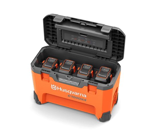 Husqvarna C1000X4 Multiladdare inkl. 1 st. B220X, 2 st. B330X & 1 st. B540X