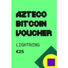 Azteco Bitcoin Lightning Voucher €25 EUR Gift Card - Digital Code