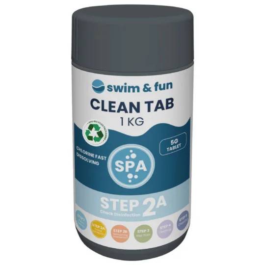 Spa CleanTab 5g, 1 kg Swim & Fun Spa Tilbehør 1743
