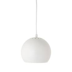 Ball pendel Ø18 mat hvid