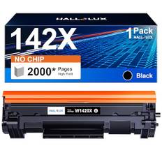 HALLOLUX 142X 142A Toner Schwarz (2000 Seiten) Kompatibel für HP 142A W1420A 142X W1420X für HP Laserjet MFP M140w Toner M110w M110 MFP M140 MFP M139w M139 (Ohne Chip，1-Pack)