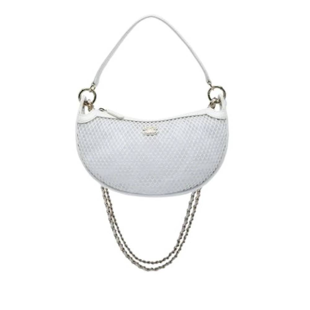 Chanel Vintage Pre-owned Mesh Satchel - Vintage - Dame - Hvid - ONE SIZE - Uld