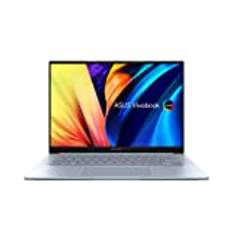 Asus Vivobook S14 OLED Slim Laptop | 14,0" 2K 120Hz OLED Display | Intel Core i7 12700H | 16 GB RAM | 512 GB SSD | Intel Iris Xe | Windows 11 | QWERTZ Tastatur | Silver |