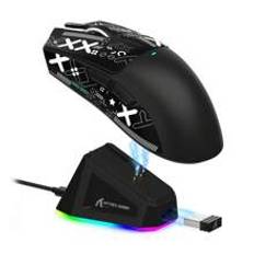 ATTACK SHARK X11 59g Superlight Wireless Gaming Mouse With Grip Tape, RGB Charging Dock,PixArt PAW3311,BT/2.4G Wireless/Wired Pc Mouse, 22KDPI,5 Programmable Buttons For Pc(3M Sticker Included)