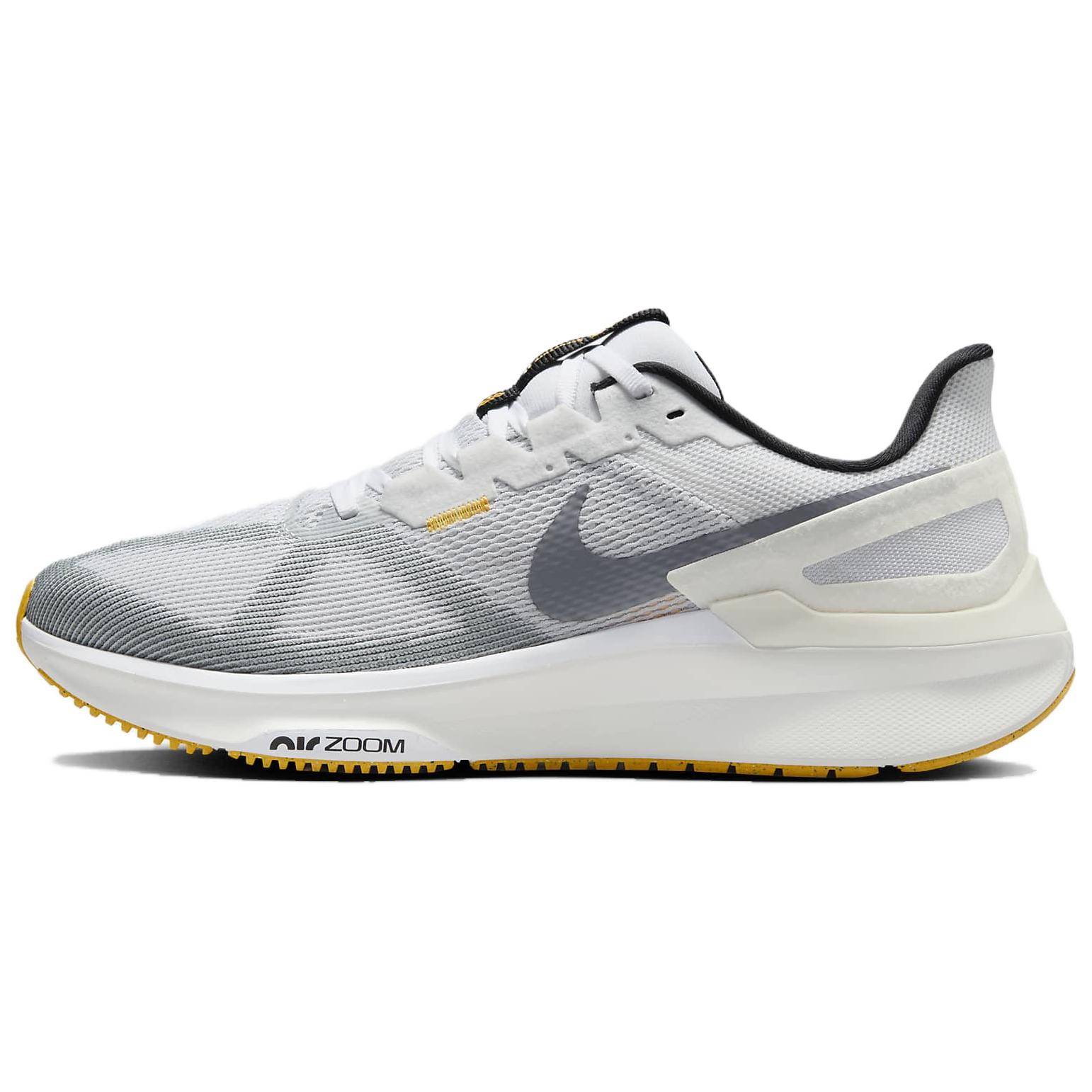 Nike Air Zoom Structure 25 Smoke Grey Laser Orange Herr Sneakers Vit Svart DJ7883-110 cm
