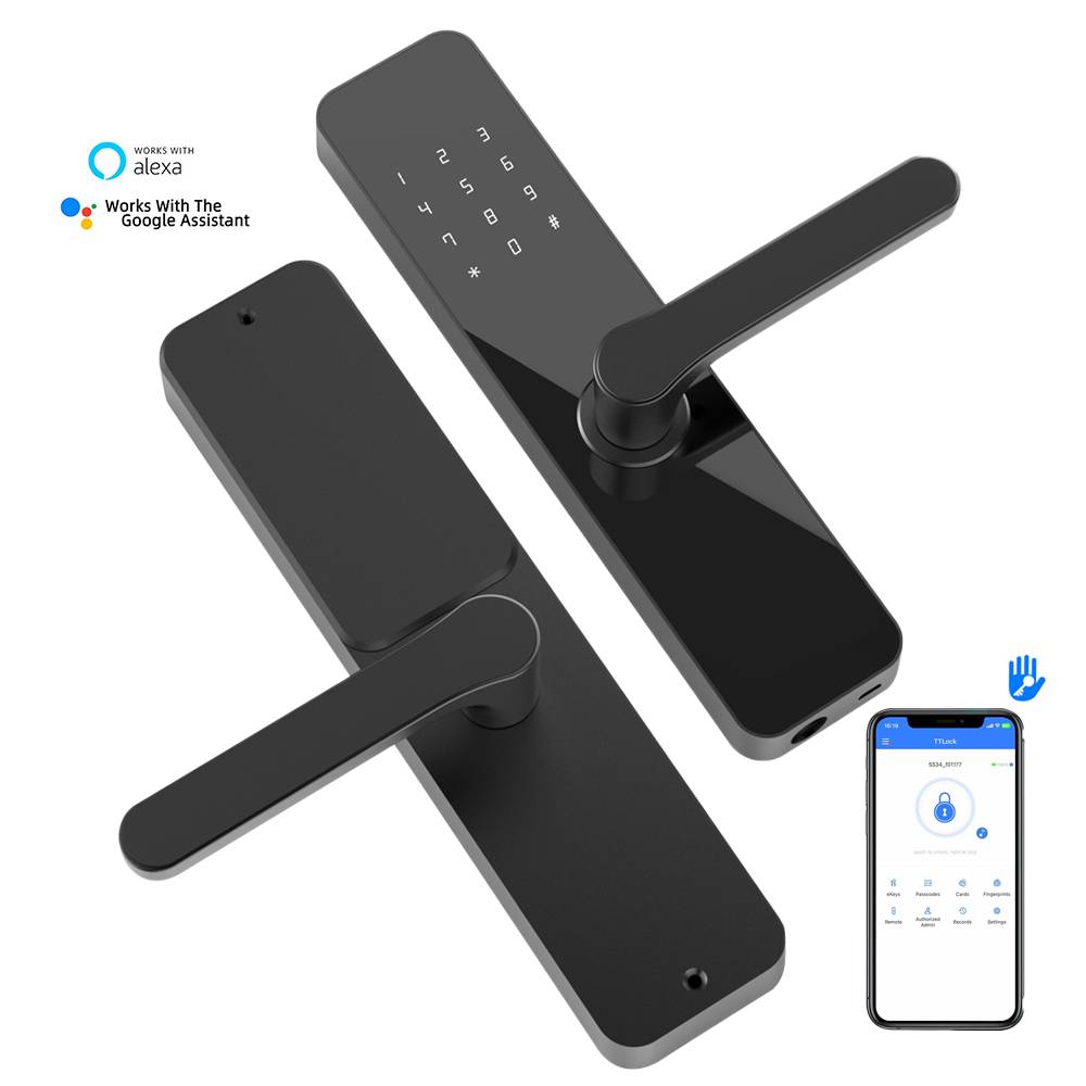 Smart Door Handle Lock Password RFID Card Digital Lock TTLock APP Keyless Entry Door Lock for Home Office Bedroom EU Fast Shipping