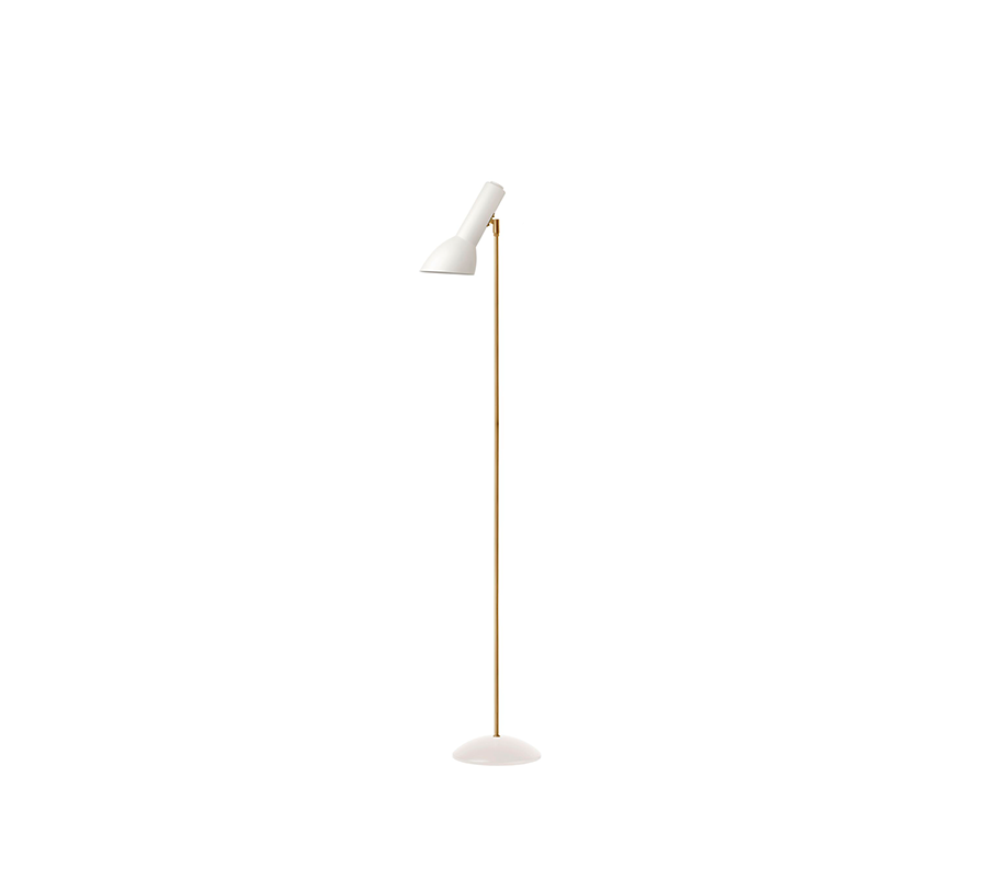 Cph Lighting Gulvlampe - Hvid/Messing OBLIQUE.