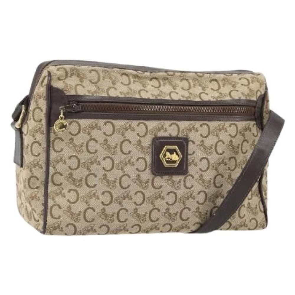 Celine Vintage Pre-owned Vintage Canvas Cross Body Taske - Vintage - Dame - Beige - ONE SIZE -