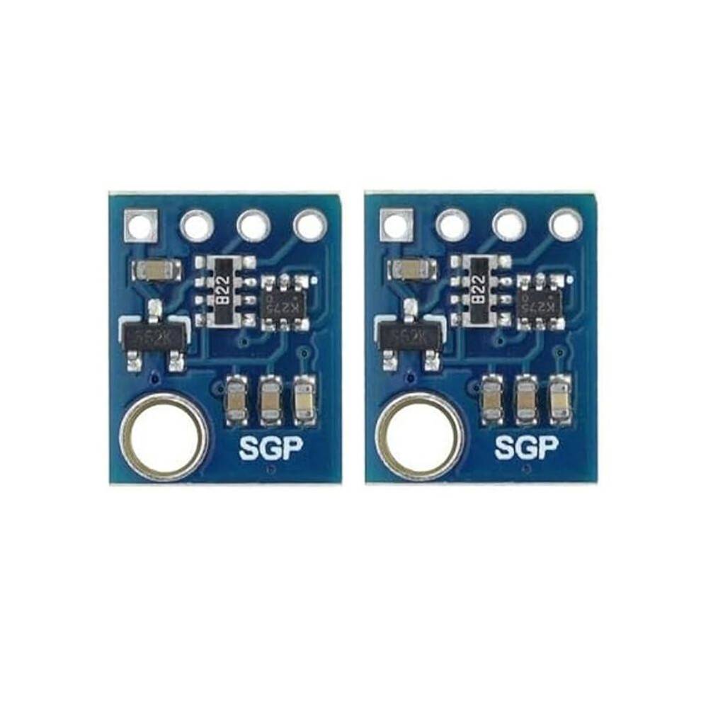 2Pcs GY- SGP40 SGP40 TVOC ECO2 CO2 Carbon Dioxide Sensor Formaldehyde, Air Quality Monitoring Sensor Module
