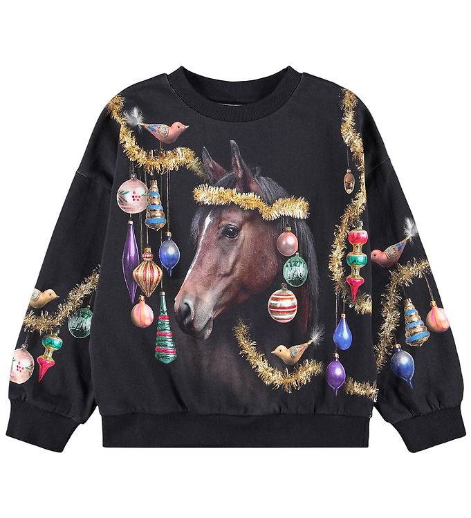 Molo Sweatshirt - Maxi - Happy Holidays - Molo - 7 år (122) - Sweatshirt