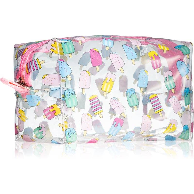 BrushArt Accessories Transparent cosmetic bag Transparent Makeup Bag Ice Cream 1 st.