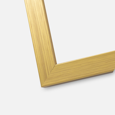 Ram Gold Wood 40x100 cm - Passepartout Vit 30x91 cm