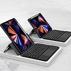 QYiiD Tangentbordsfodral för iPad Pro 12.9 2021/2020/2018, iPad Pro 12.9 fodral med tangentbord, magnetiskt läder smart fodral med styrplatta tangentbord för 12,9 tum iPad Pro (5:e/4:e/3:e