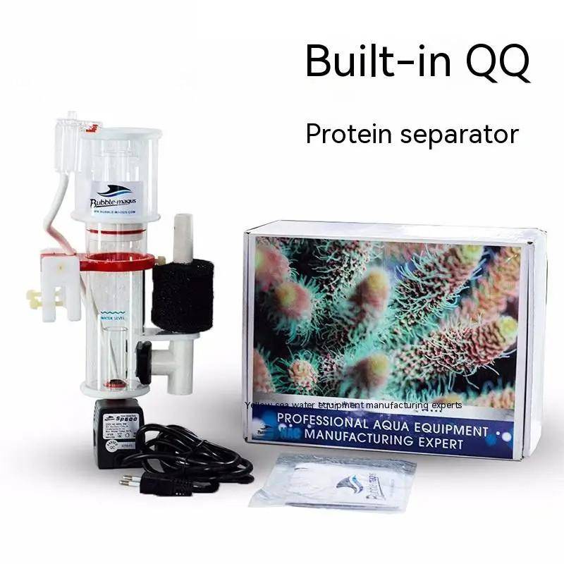 Hushållsrevakvarium Korall Liten Inbyggd Monterad Tyst Filter Proteinavskiljare Mini Nano Protein Skimmer