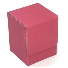 Trading Card Deck Case Leather Holds Approximately Cards Vertical Deck Box Trading Card Card Case Storage Box Leather [Cicogna] 80-100 (Type B Pink)