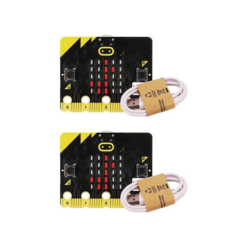 2X the Microbit Board V2 Kit Has Built-in Speakers and A Microphone Support Artificial Intelligence