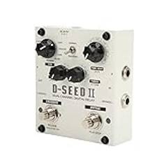 Fördröjningspedaler för Elgitarr, Gitarreffektpedal 2-kanals 8 Lägen Digital Delay Stereo Looper Guitar Delay Pedal Multipedaleffekt för Elgitarr