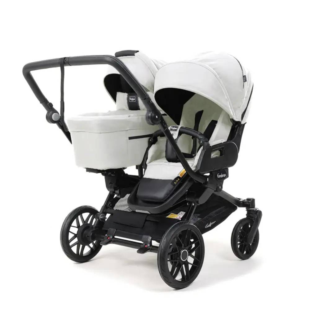 Emmaljunga Double Sento Flat+ Urban Pearl - Beige/Sand