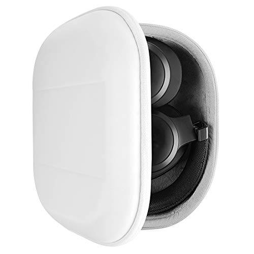 Geekria Shield hörlurar fodral kompatibelt med JBL TUNE 770NC/760NC/720BT/710BT, Live 770NC, Live 660NC, ersättning hårt skal resväska med kabelförvaring (vit)