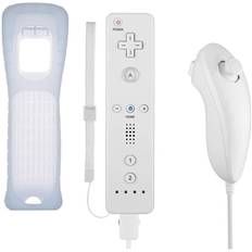 Remote Plus + Nunchuck til Wii-Wii U, Hvid