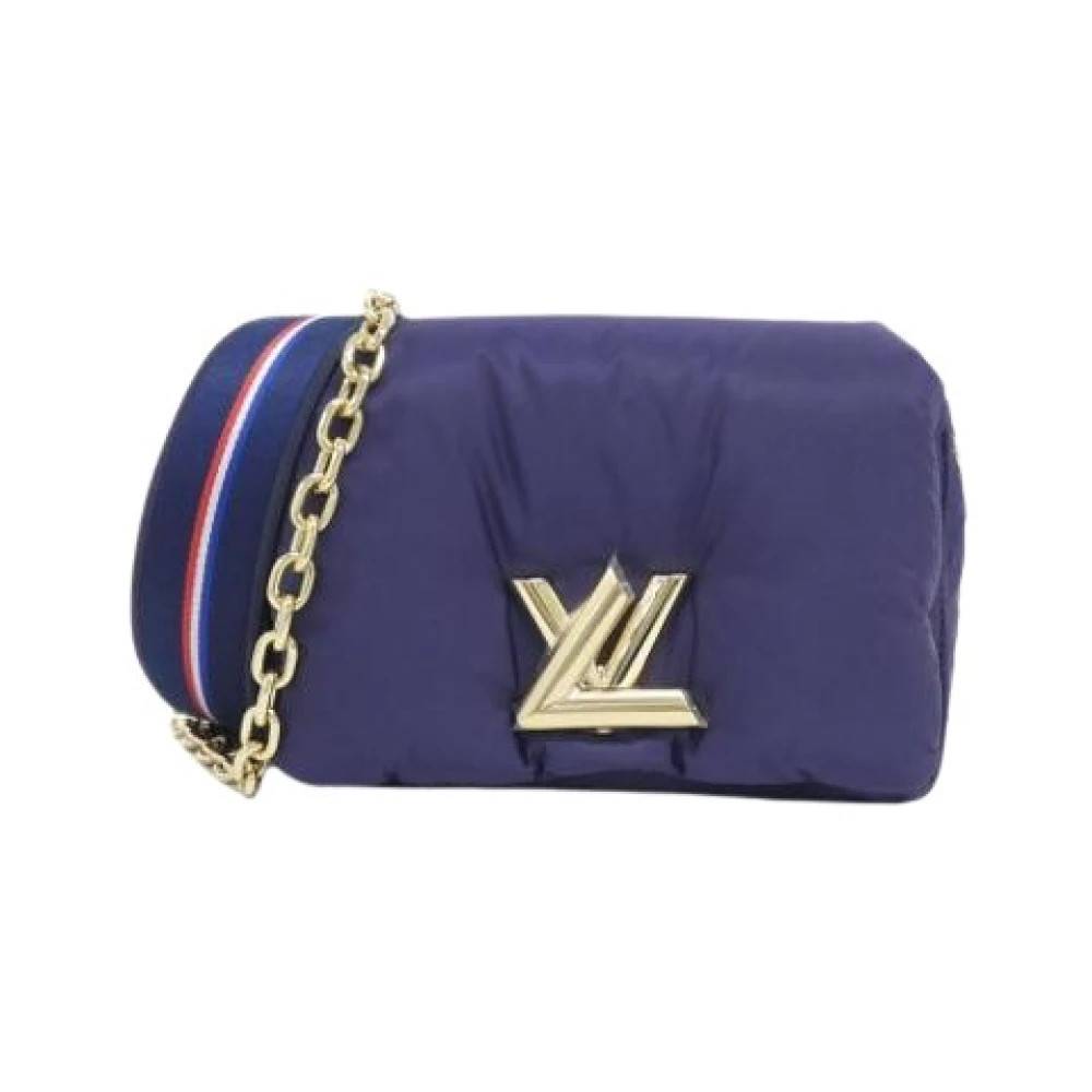 Louis Vuitton Vintage Pre-owned Vintage Cross Body Taske - Vintage - Dame - Blå - ONE SIZE - Tyl