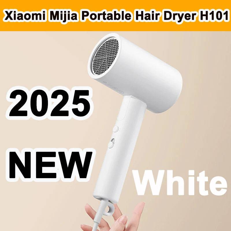 XIAOMI MIJIA Portable Anion Hair Dryer H101 Quick Dry Professinal Foldable 1600W 50 Million Negative Lons Home Travel Hair Care - Upgraded Version / EU / CHINA
