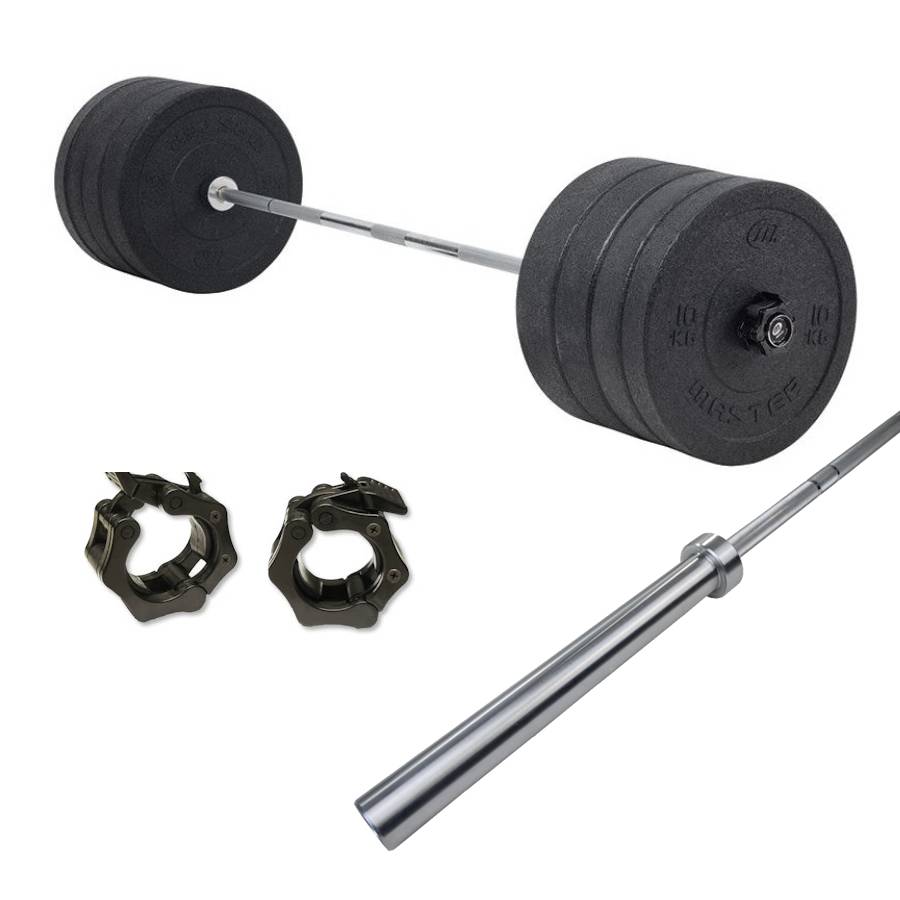 Skivstångspaket Hi Impact Master 170 kg med Gym Skivstång
