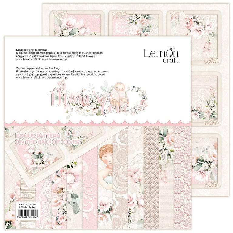 Scrapbookingpapper - 30x30cm - Mums Love