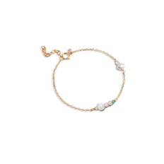 Enamel armbånd SOFIA pink forgyldt