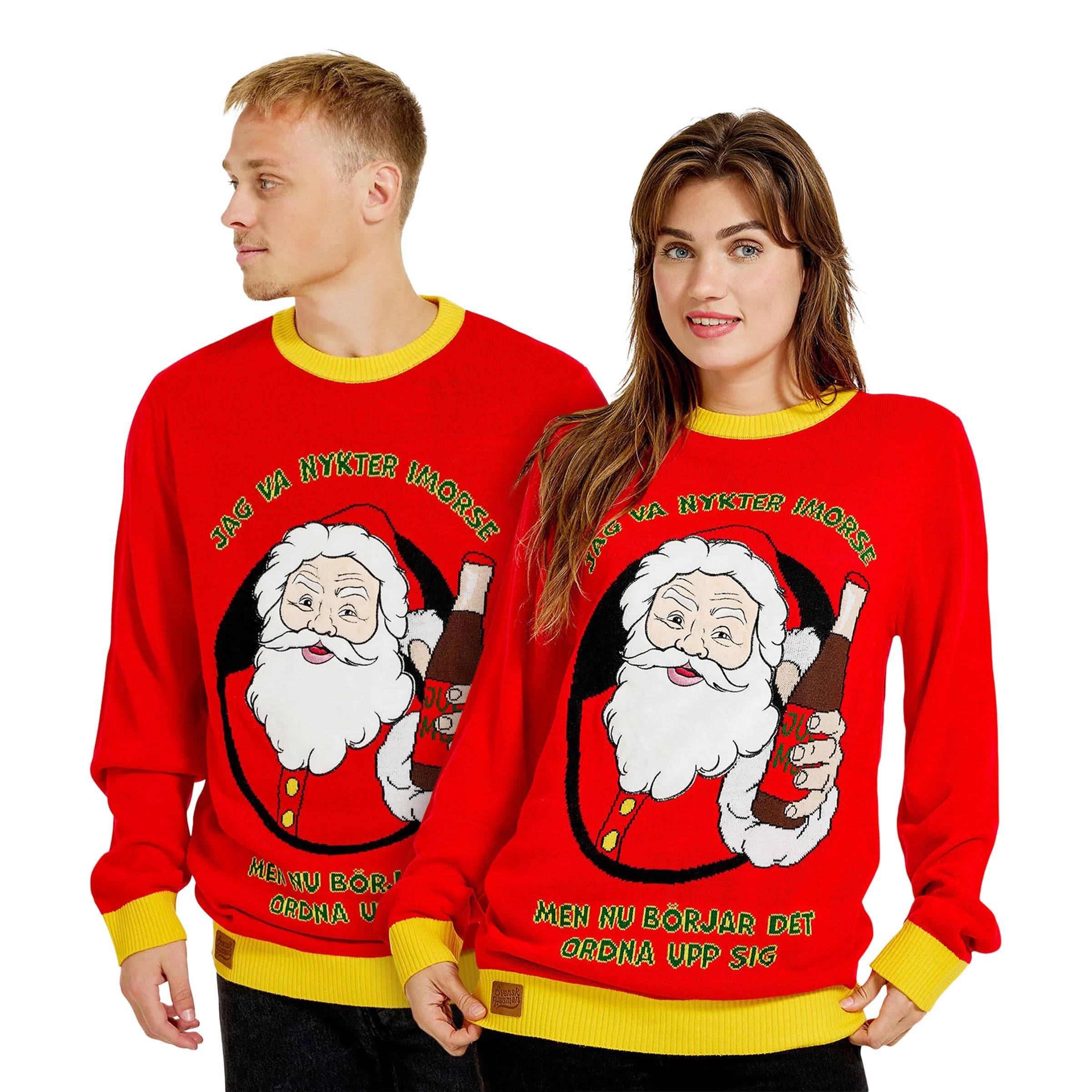 Jultröja Jag Va Nykter i Morse - Large
