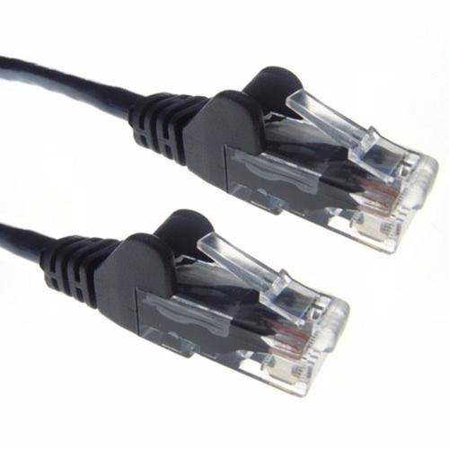 Zexum Black RJ45 Cat5e High Quality 24AWG Stranded Snagless UTP Ethernet Network LAN Patch Cable - 3 Meter