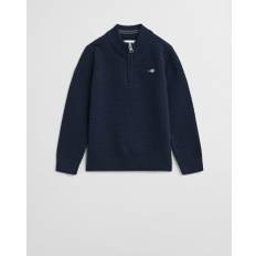 GANT Barn Kids tröja med half-zip och mikrostruktur (92)