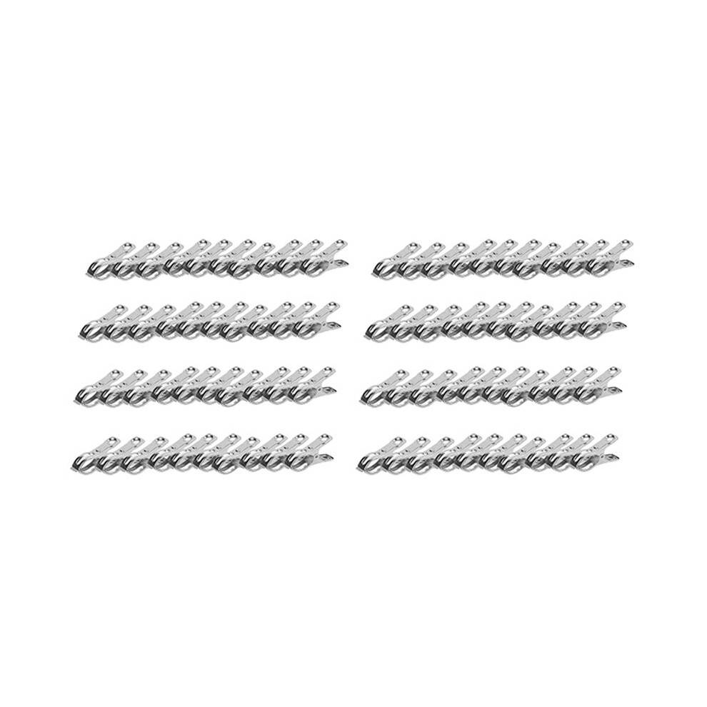 80 Pcs Heavy-Duty Stainless Steel Garden Clips for Assorted Greenhouse & Gardening Applications