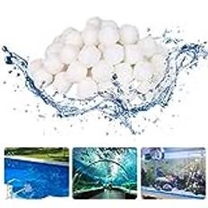 Filterbollar 700g för pooler tillbehör för pooler ， filterbollar sandfilterpump för pool utomhus wirpoolpool, supervattenabsorption kan ersätta 26 kg filtersand