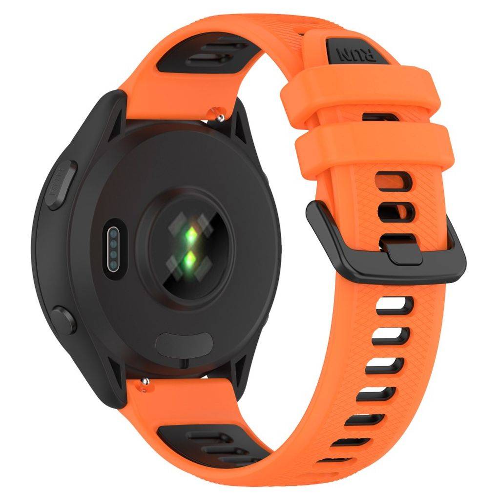 Garmin Forerunner 265S Urrem Tofarvet - Orange/Sort