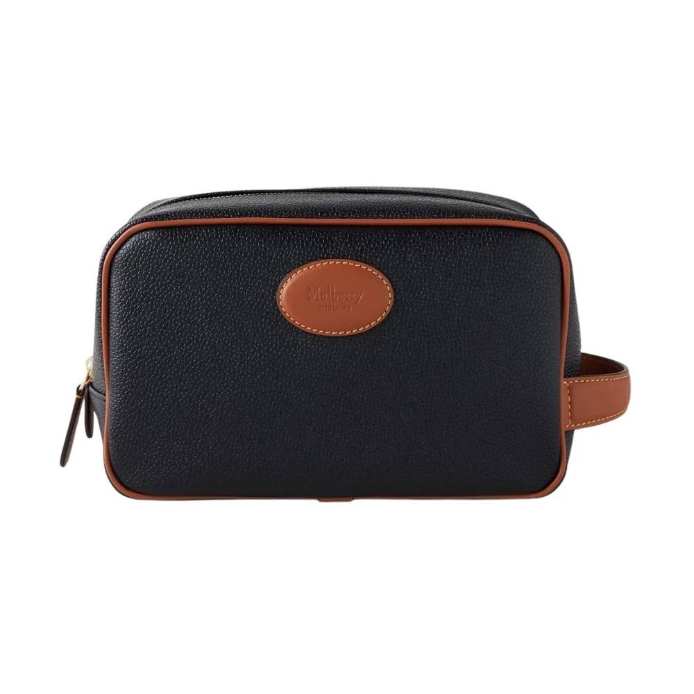 Mulberry Wash Case Scotchgrain - Tasker - unisex - Sort - ONE SIZE - Læder