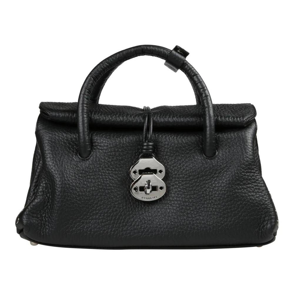 Zanellato Stilfuld lædertaske - Tasker - Dame - Sort - ONE SIZE - Uld