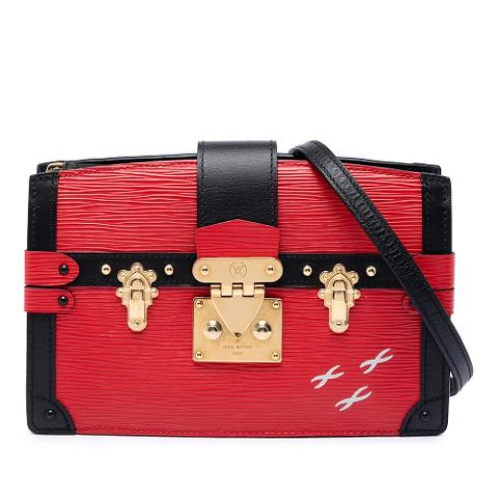 Louis Vuitton Vintage Pre-owned Trunk Clutch - Vintage - Dame - Rød - ONE SIZE - Læder