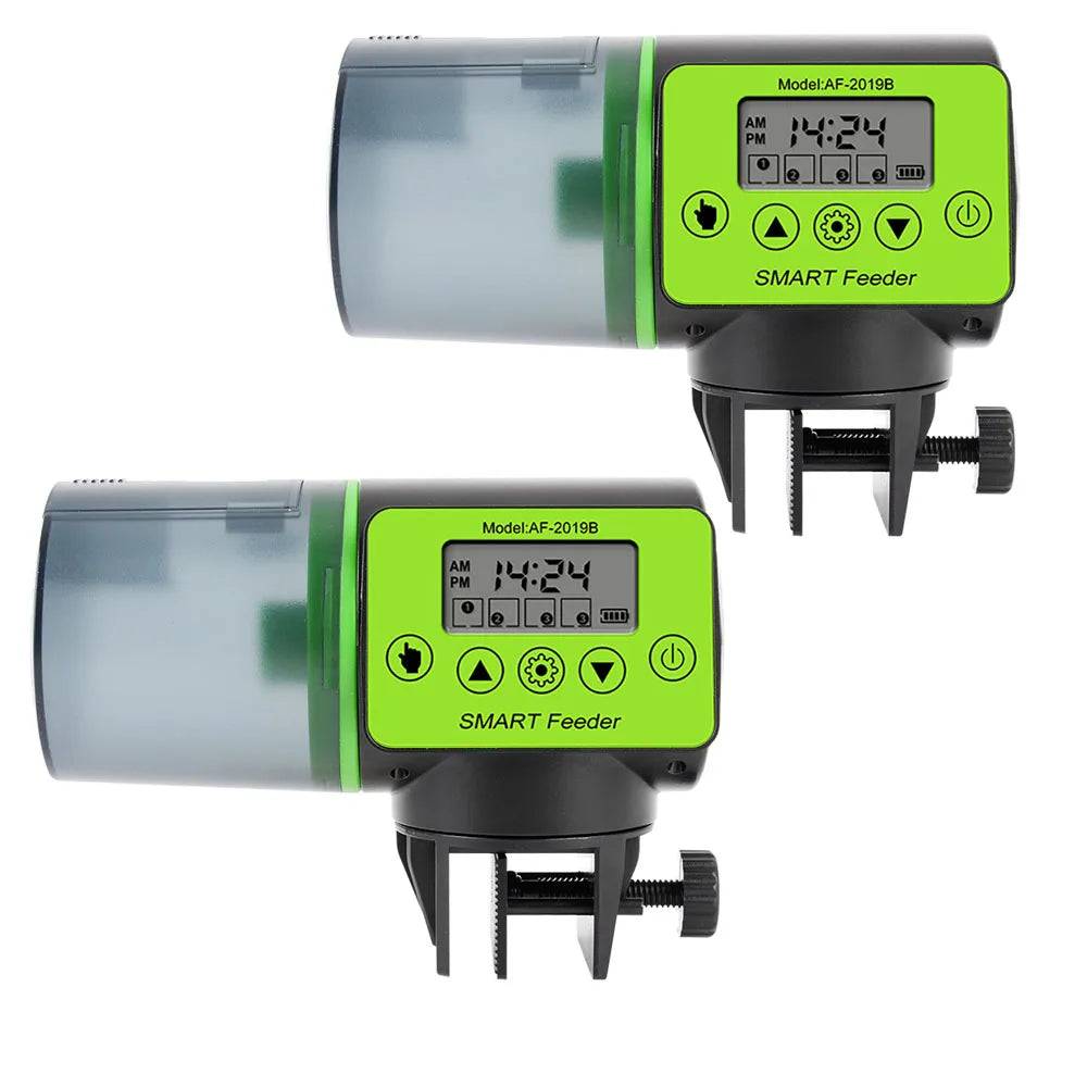 Large Capacity Intelligent Timed Automatic Fish Tank Feeder - Fish feeder-2PC / L (L)