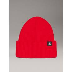 Kids' Ribbed Beanie - Red - S-M