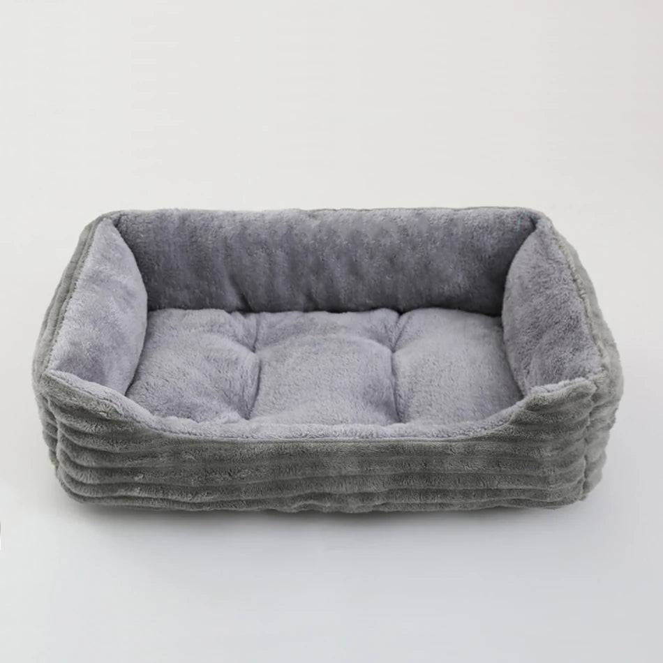 Square Plush Calming Dog & Cat Bed – Waterproof Oxford Sofa Cushion for Small & Medium Pets - cat dog bed 04 / XXL(88X65X17CM)