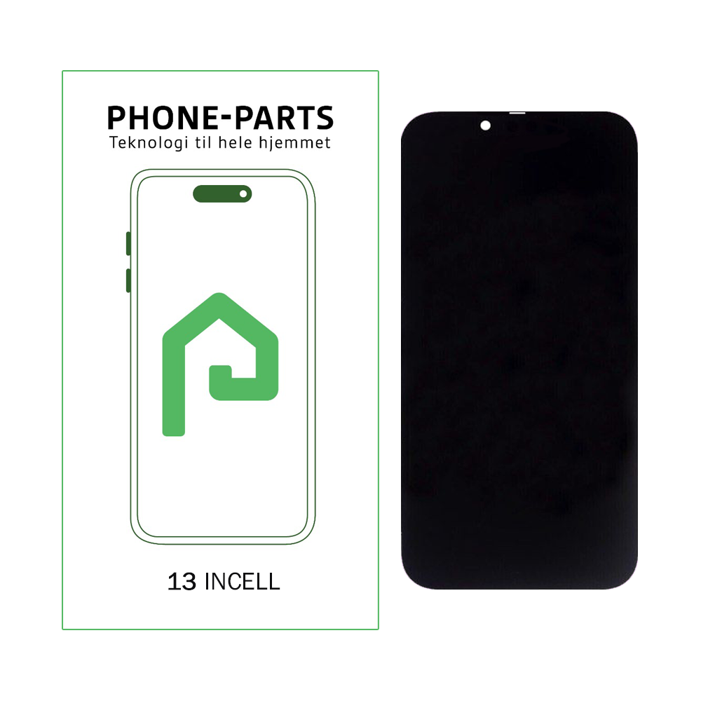 iPhone 13 skærm - inkl. tape - Premium Incell LCD (PP)